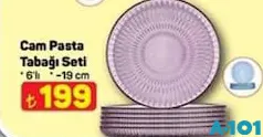 CAM PASTA TABAĞI SETİ 6'LI 19 CM